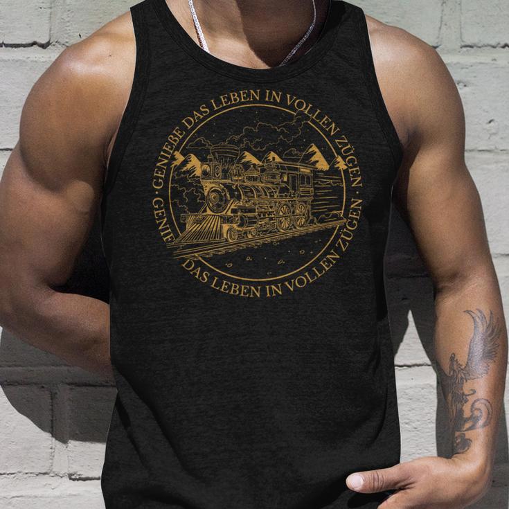 Genießen Das Leben Inollen Zügen Train Commuter Railway Genießen Das Leben S Tank Top Geschenke für Ihn