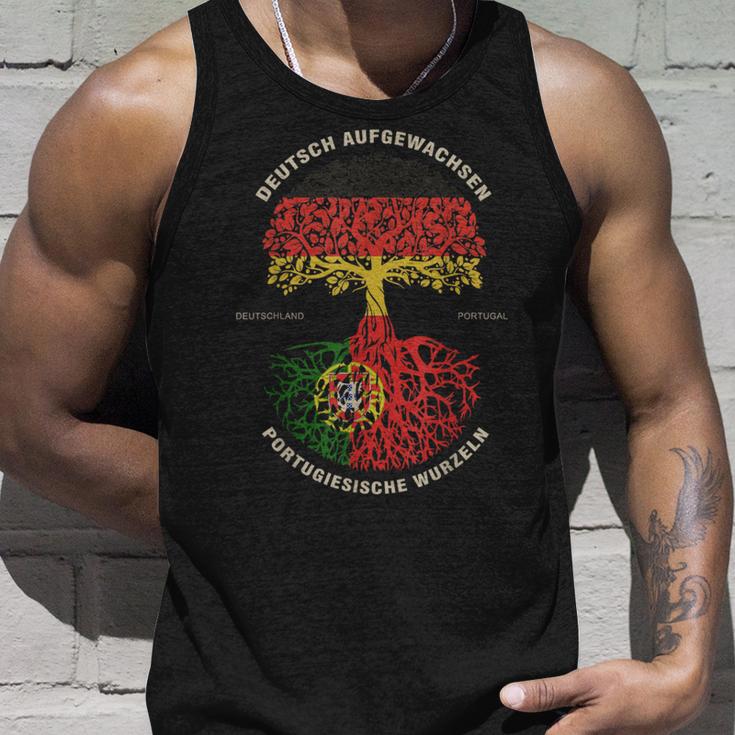 German Grown Portuguese Roots Portugal Flag Tank Top Geschenke für Ihn