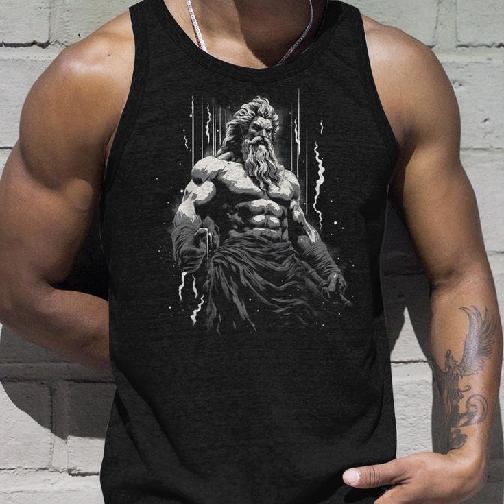 Greek Mythology Ancient Antique Icon Zeus Tank Top Geschenke für Ihn