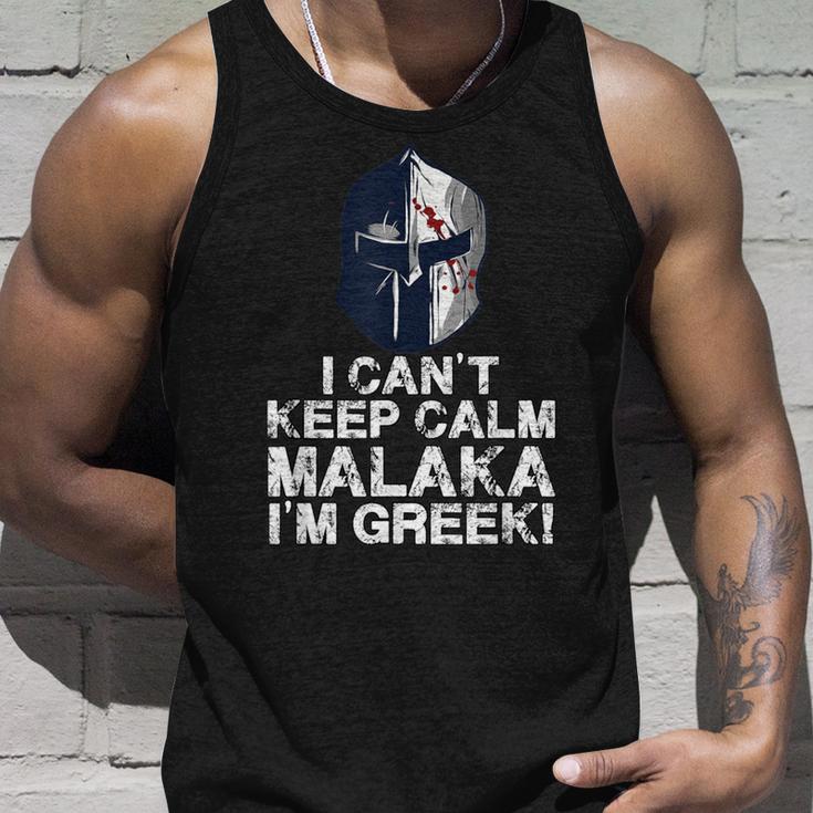 Greek Proud Malaka Greek Spartan Helmet Tank Top Geschenke für Ihn