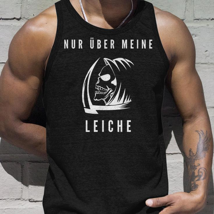 Grim Reaper Idea Skeleton Death Nur Über Meine Leiche Tank Top Geschenke für Ihn