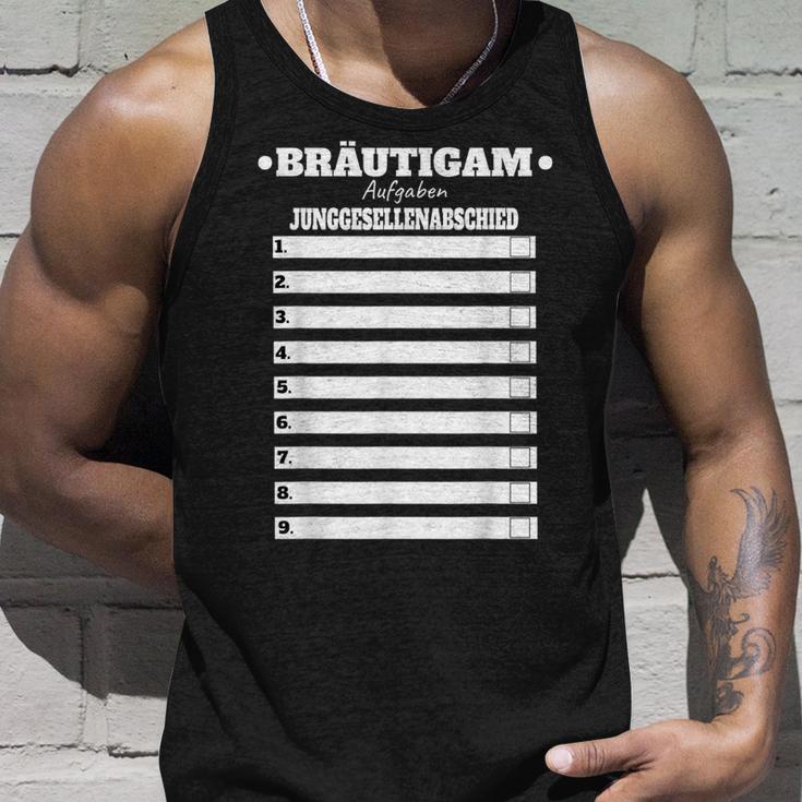 Groom Polterer Stag Party Tasks Fun Tank Top Geschenke für Ihn