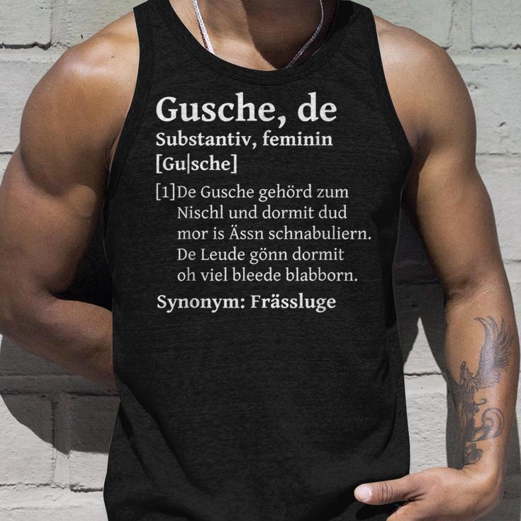 Gusche Mund Auf Saxon Saxony Slogan Tank Top Geschenke für Ihn