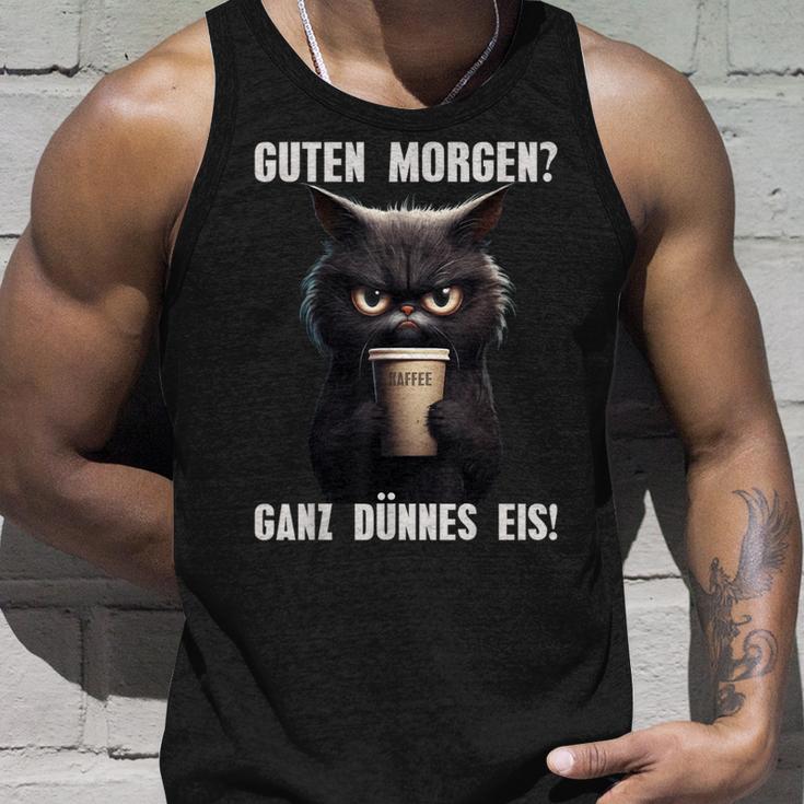 Guten Morgen Ganz Dünnes Eis Cat Morgenmuffel Tank Top Geschenke für Ihn