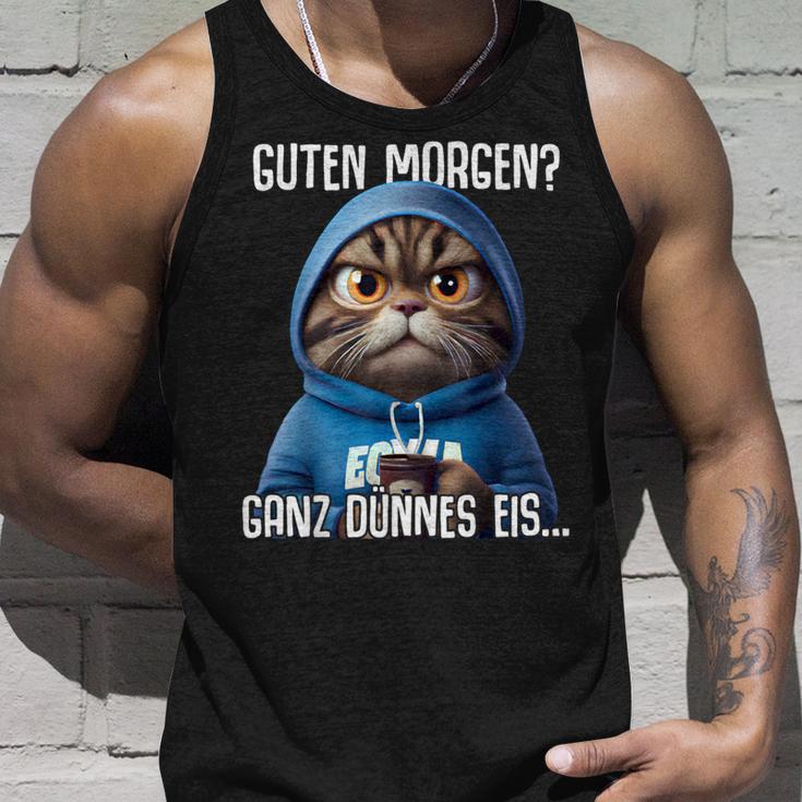 Guten Morgen Ganz Dünnes Eis Kaffee Saying Tank Top Geschenke für Ihn