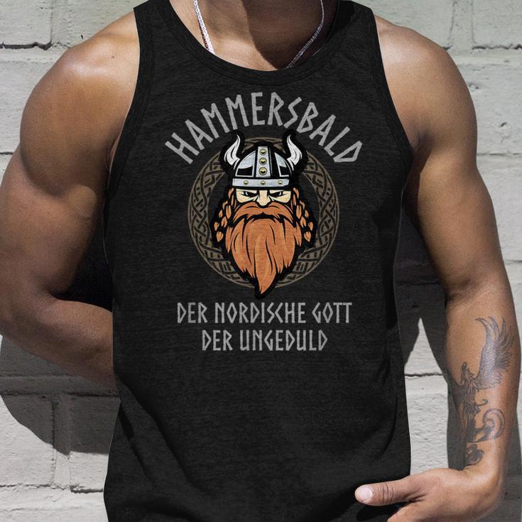 Hammersbaldiking God Of Impatience Tank Top Geschenke für Ihn