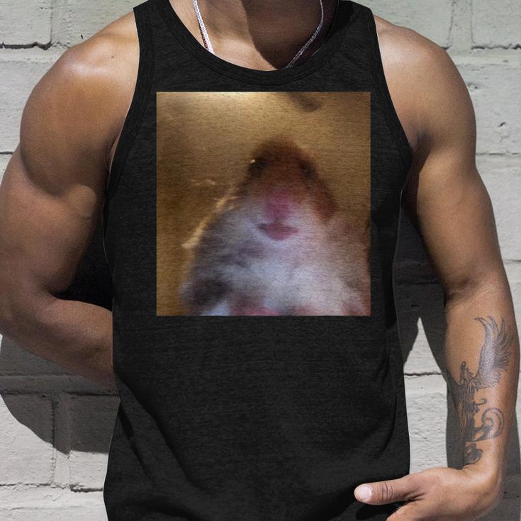 Hamster Starrt In Die Front Camera I Internet Hamster Meme Tank Top Geschenke für Ihn