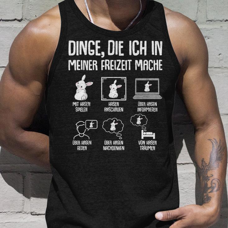 Hasen Kaninchen Hase Dinge Die Ich In Meiner Freizeit Mache Tank Top Geschenke für Ihn