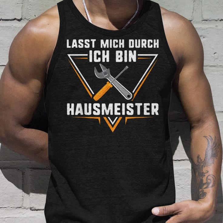 Hausmeister Lasst Mich Durch Ich Bin Hausmeister Tank Top Geschenke für Ihn