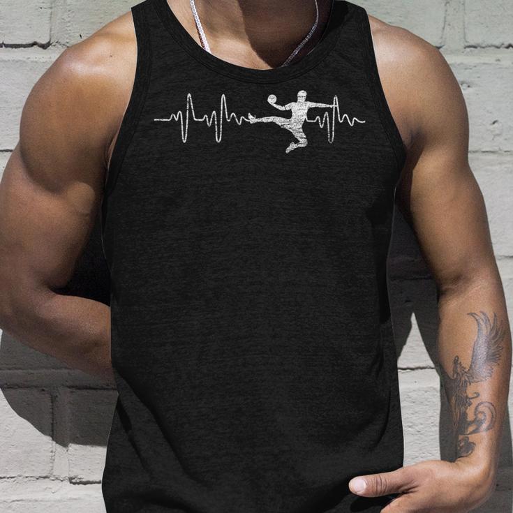 Heartbeat Handball Tank Top Geschenke für Ihn