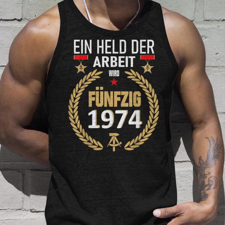 Held Der Arbeit Onostalgia 50Th Birthday 1974 Ddr Tank Top Geschenke für Ihn