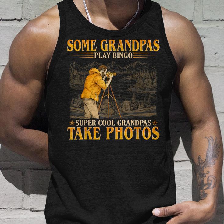 Herren Coole Opas Nehmen Sie Fotos Goldener Eleganter Stil Tank Top Geschenke für Ihn