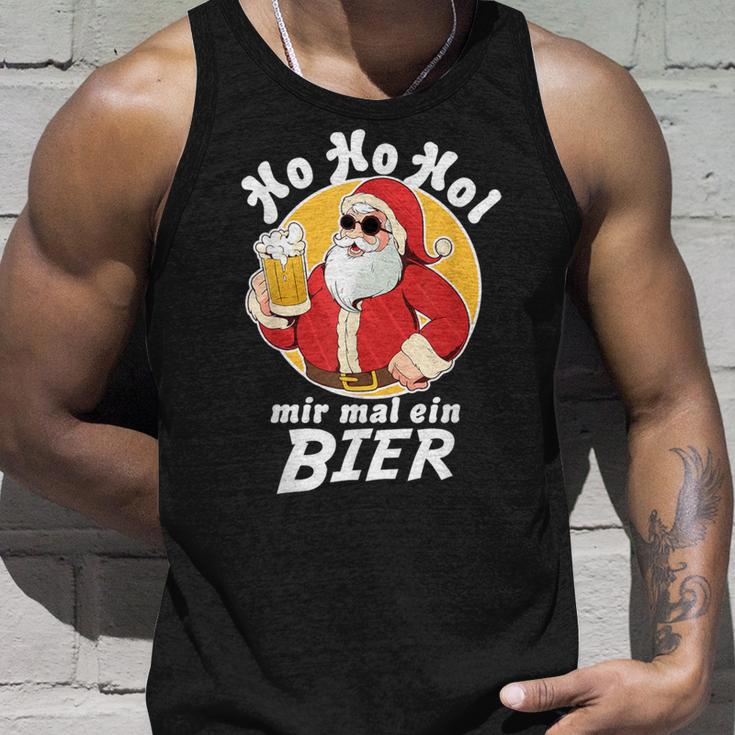 Ho Ho Hol Mir Mal Ein Bier Christmas Father Christmas Tank Top Geschenke für Ihn