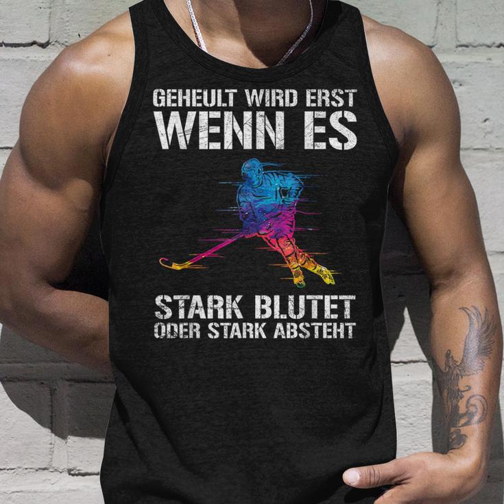 Ice Hockey Player Geheult Wird Wenn Es Blutet Or Absteht S Tank Top Geschenke für Ihn