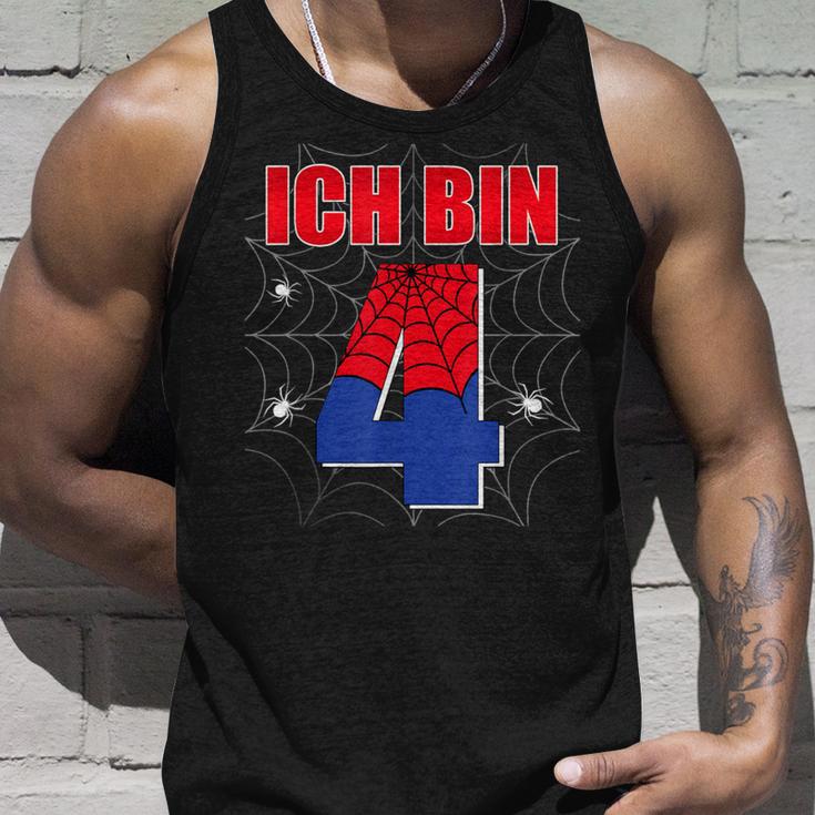 Ich Bin 4 Jahre Alt Spinnennetz 4Th Birthday Children's Tank Top Geschenke für Ihn