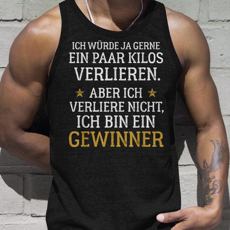 Ich Bin Ein Winner Diet Lose Weight Nutrition Tank Top Geschenke für Ihn