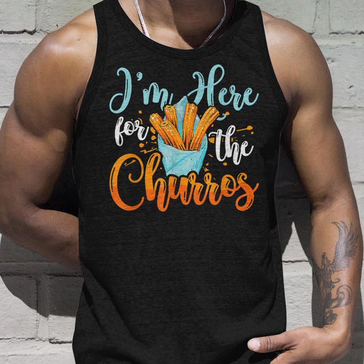 Ich Bin Hier Für Die Churros Liebt Nachtisch Mexikanisches Essen Churros Tank Top Geschenke für Ihn