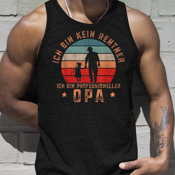 Ich Bin Kein Rentner Ich Bin Professioneller Opa German Tank Top Geschenke für Ihn