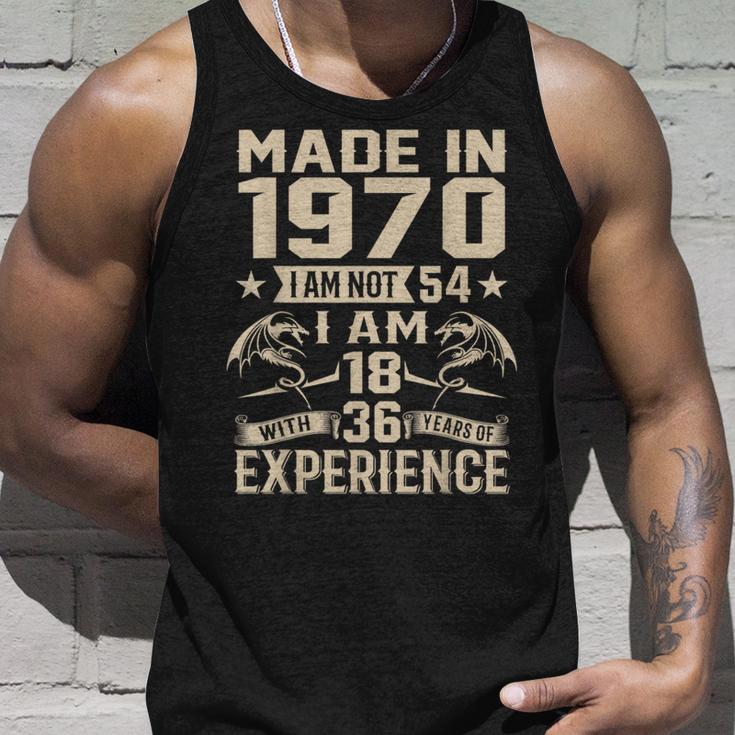 Ich Bin Nicht 54 Ich Bin 18 Jahre Alt Und Habe 36 Jahre Olt Geburtstag 1970 Tank Top Geschenke für Ihn