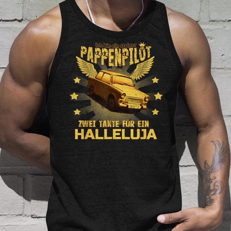 Ich Bin A Proud Cardboard Pilot Two-Stroke Trabi Tank Top Geschenke für Ihn