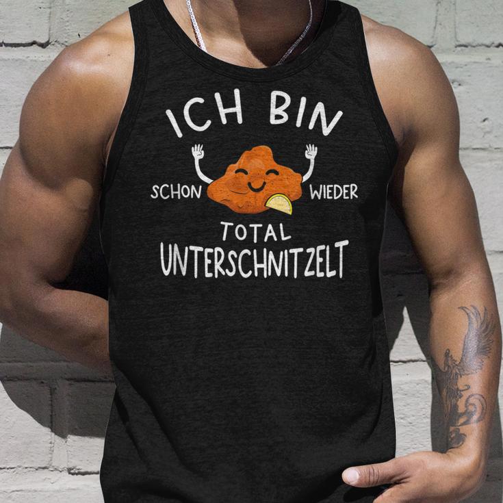 Ich Bin Schon Wieder Totally Unterschnitzelt Schnitzel Fleisch I'm Tank Top Geschenke für Ihn