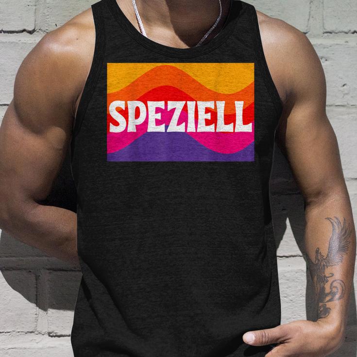 Ich Bin Speziell Spezi Trendgetränk Cola Orange Summer Tank Top Geschenke für Ihn