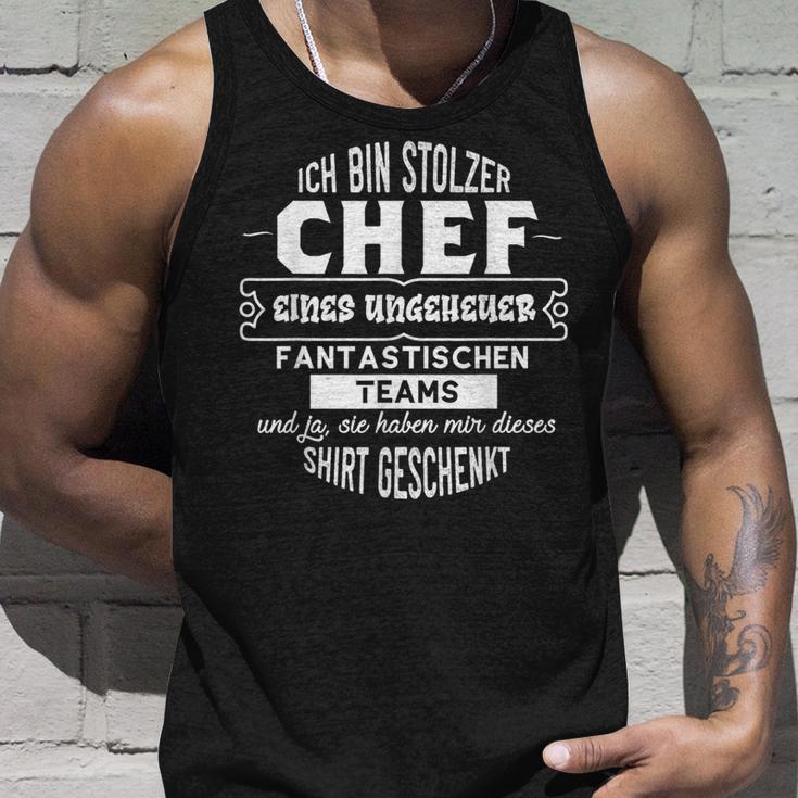 Ich Bin Stolzer Chef Einer Unheuer Fantastischen Teams Tank Top Geschenke für Ihn