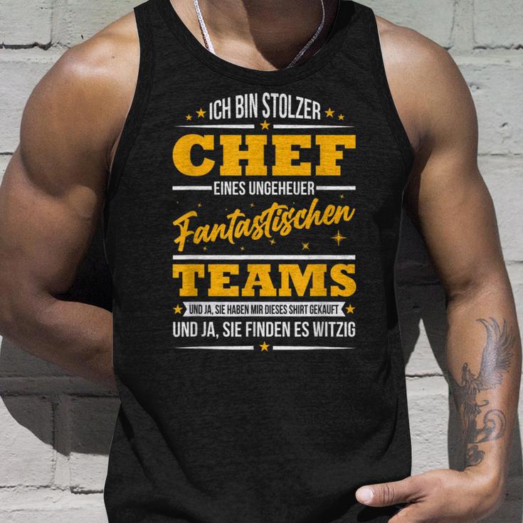 Ich Bin Stolzer Chef Eines Unheuer Fantastische Teams Job S Tank Top Geschenke für Ihn