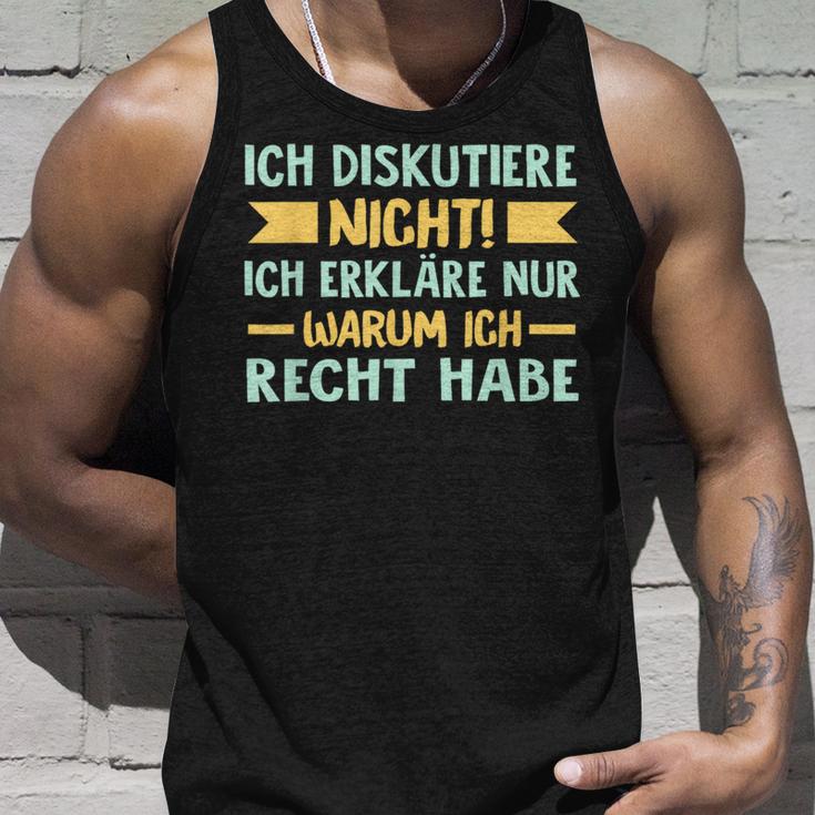 Ich Diskutiere Nicht Ich Erkläre Nur Warum Ich Right German Tank Top Geschenke für Ihn