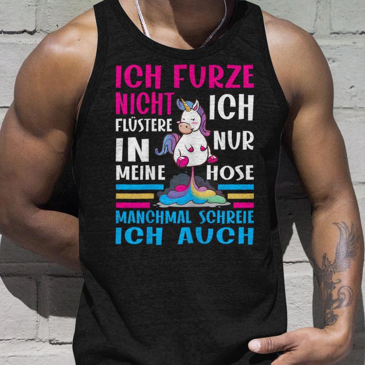 Ich Furze Nicht Ich Wistere Farten Unicorn Pupsen Tank Top Geschenke für Ihn