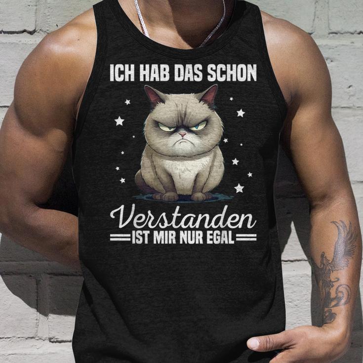 Ich Hab Das Schonerstanden Ist Mir Nur Egal Katze Angervt Tank Top Geschenke für Ihn