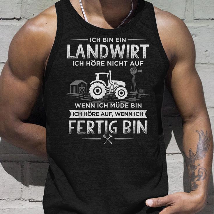 Ich Höre Nicht Auf Wenn Ich Mübin Farmer Ich Tank Top Geschenke für Ihn