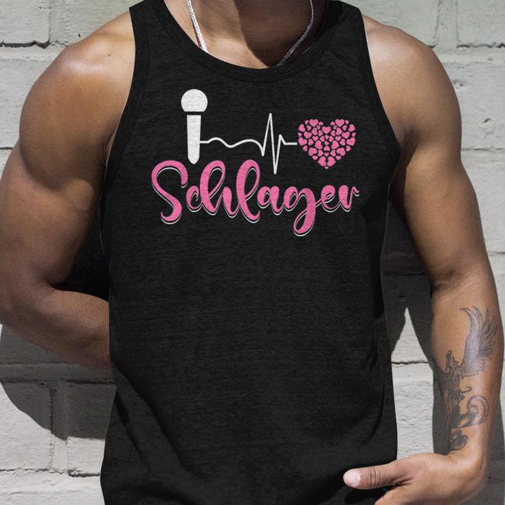 Ich Liebe Schlager Party Costume Folk Music I Love Schlager S Tank Top Geschenke für Ihn