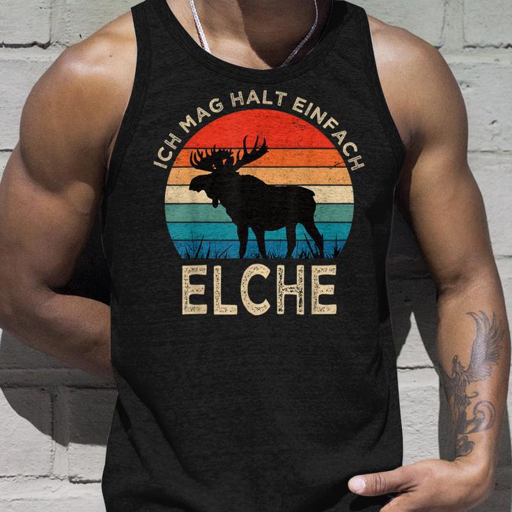 Ich Mag Halt Einfach Moose Animal Slogan Elk Tank Top Geschenke für Ihn