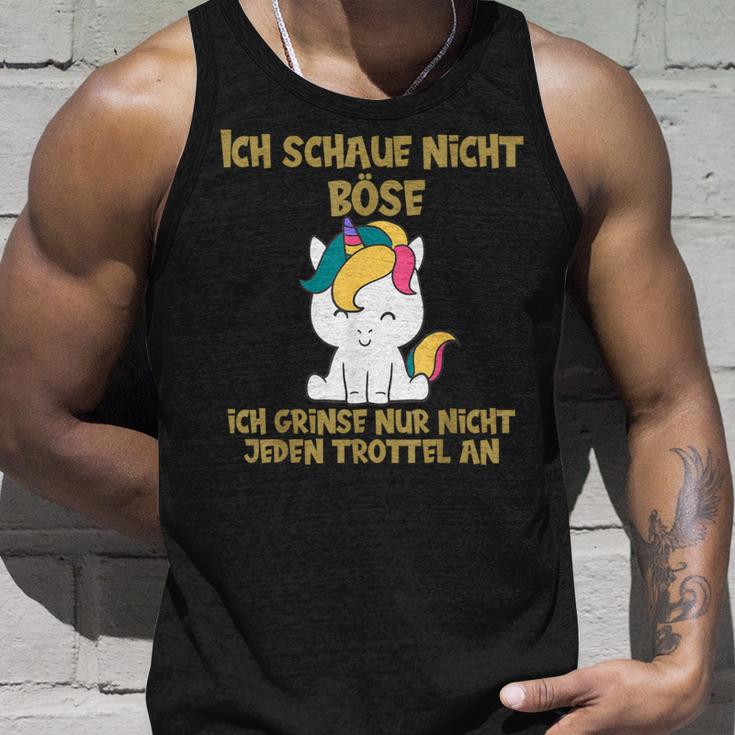 Ich Schaue Nicht Böse Süßer Einhorn With Humour Sar Tank Top Geschenke für Ihn