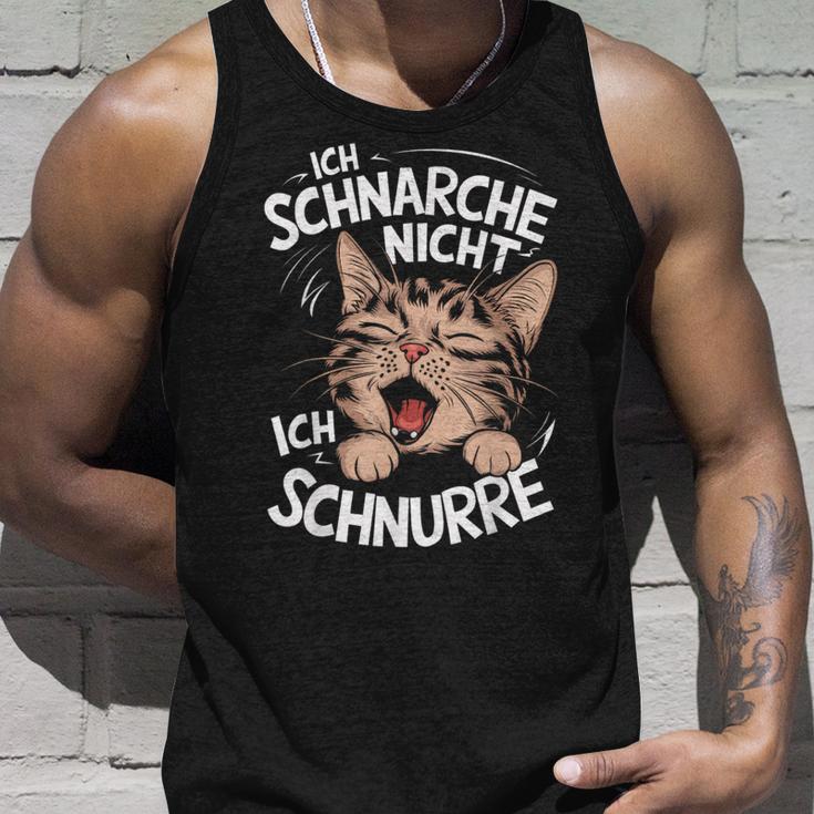 Ich Schnarche Nicht Ich Schnurre Katzen German Tank Top Geschenke für Ihn