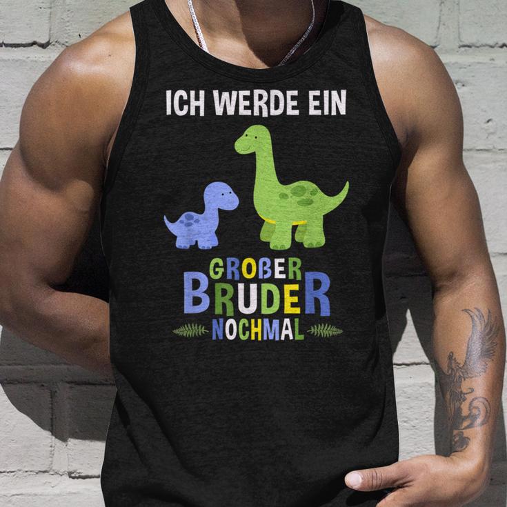 Ich Werde Ein Große Bruder Nochmal Dinosaur Tank Top Geschenke für Ihn