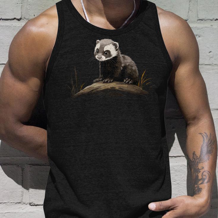 Iltise Waldiltis Puppy Ratz Forest Fiss Iltis Tank Top Geschenke für Ihn