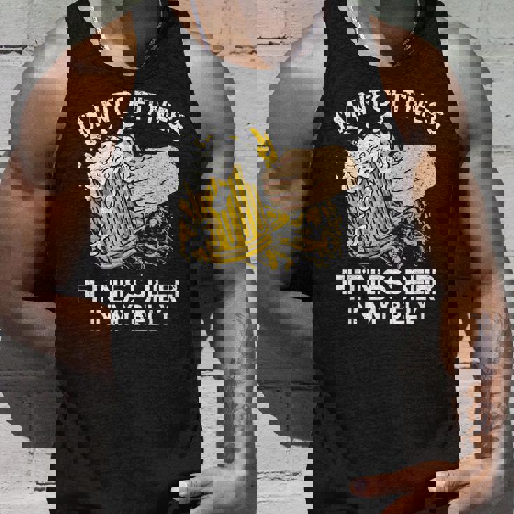 I'm Into Fitness Fit'Ness Beer In My Belly Fitness Tank Top Gifts for Him