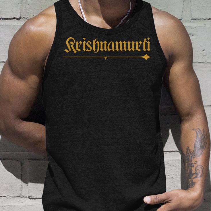 India Apellido Krishnamurti Familia Hindi Indio Apellido Camiseta sin mangas Regalos para él