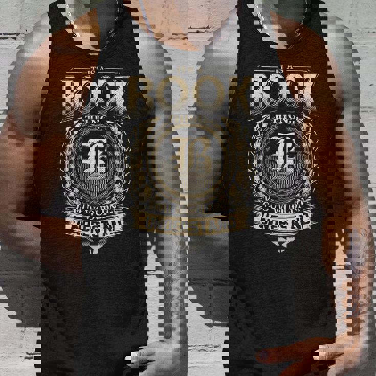 Its A Book Thing You Wouldnt Understand Name Vintage Tank Top Gifts for Him