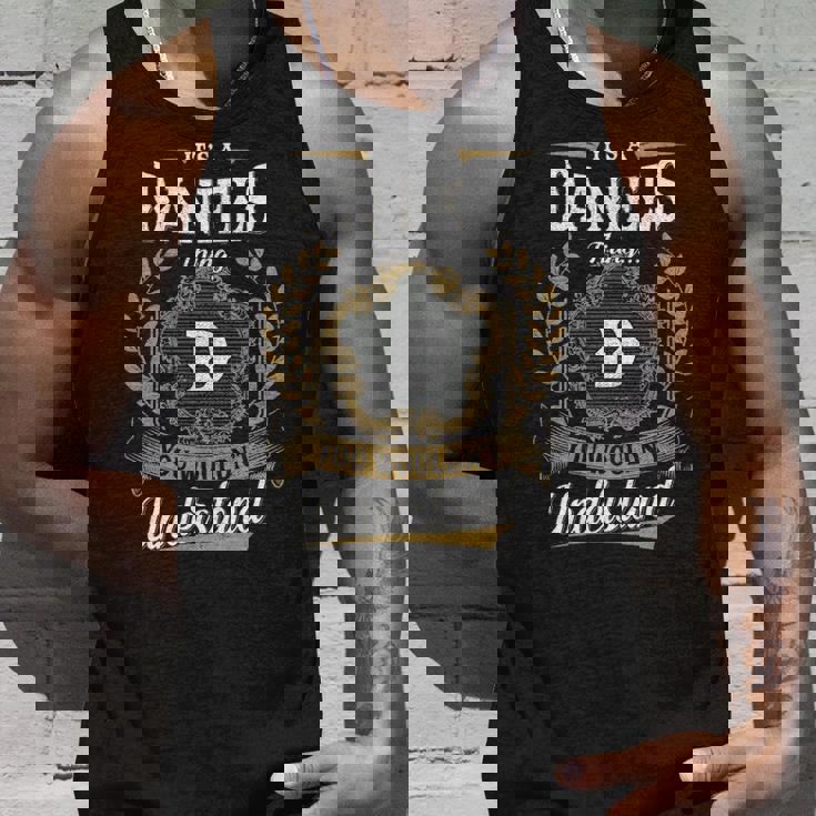 It's A Daniels Thing You Wouldn't Understand Personalized Last Name Daniels Family Crest Coat Of Arm Tank Top Gifts for Him