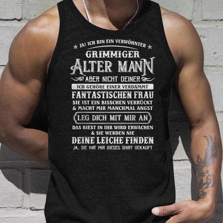 Ja Ich Bin Einerwöhnter Grimmiger Alter Man Tank Top Geschenke für Ihn