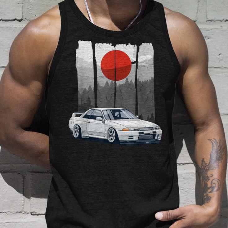 Jdm Skyline R32 Autotuning Japan Rising Sun Drift Tank Top Geschenke für Ihn