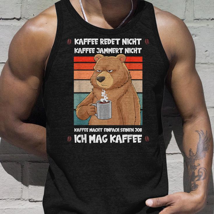 Kaffee Redet Nicht Lustig Job Job Job Bear Tank Top Geschenke für Ihn