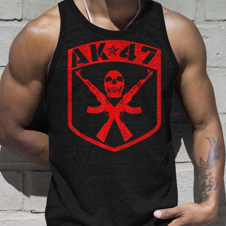 Kalashnikov Skull Ak-47 Assault Rifle Tank Top Geschenke für Ihn