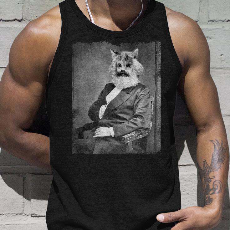 Karl Marx As A Catintage Photo Portrait Meme S Tank Top Geschenke für Ihn