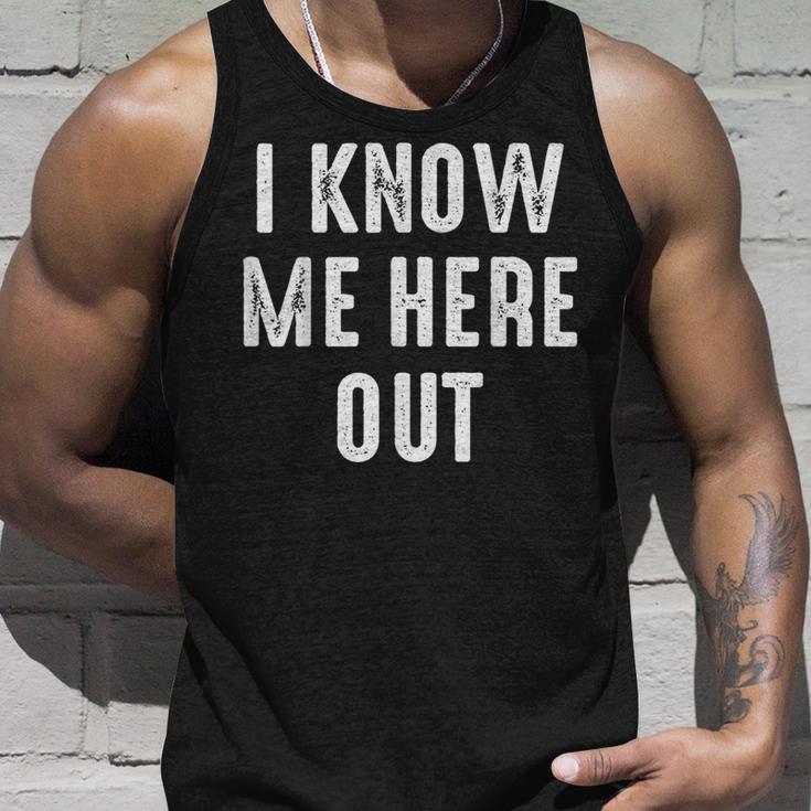 Know Here Out Ich Kenne Mich Hier Aus Denglish Slogan Tank Top Geschenke für Ihn