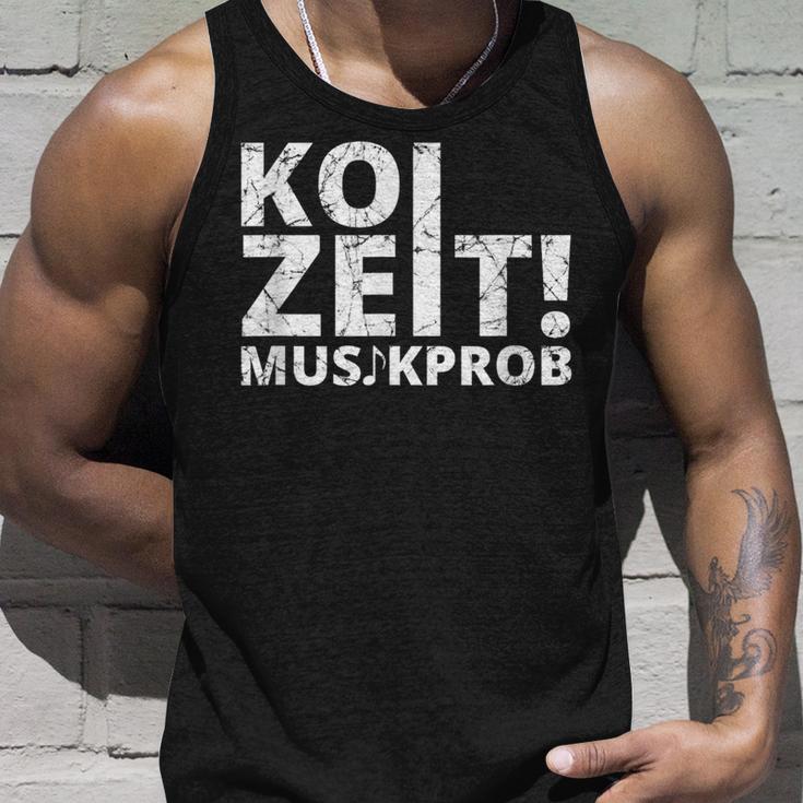 Koi Zeit Musikprob Schwaben Swabian Dialect Tank Top Geschenke für Ihn