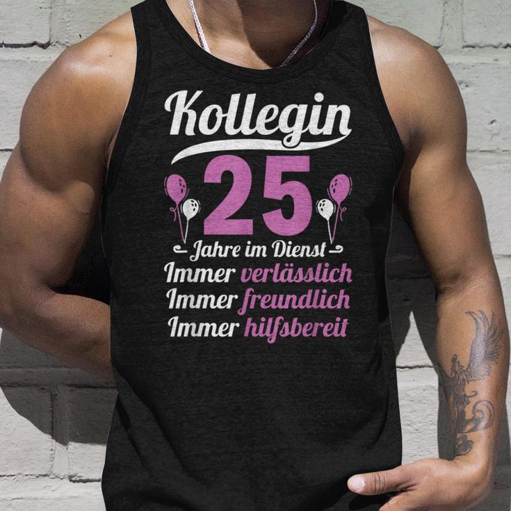 Kollegin Jahre Im Dienst 25 Jahriges Service Anniversary German Lang S Tank Top Geschenke für Ihn